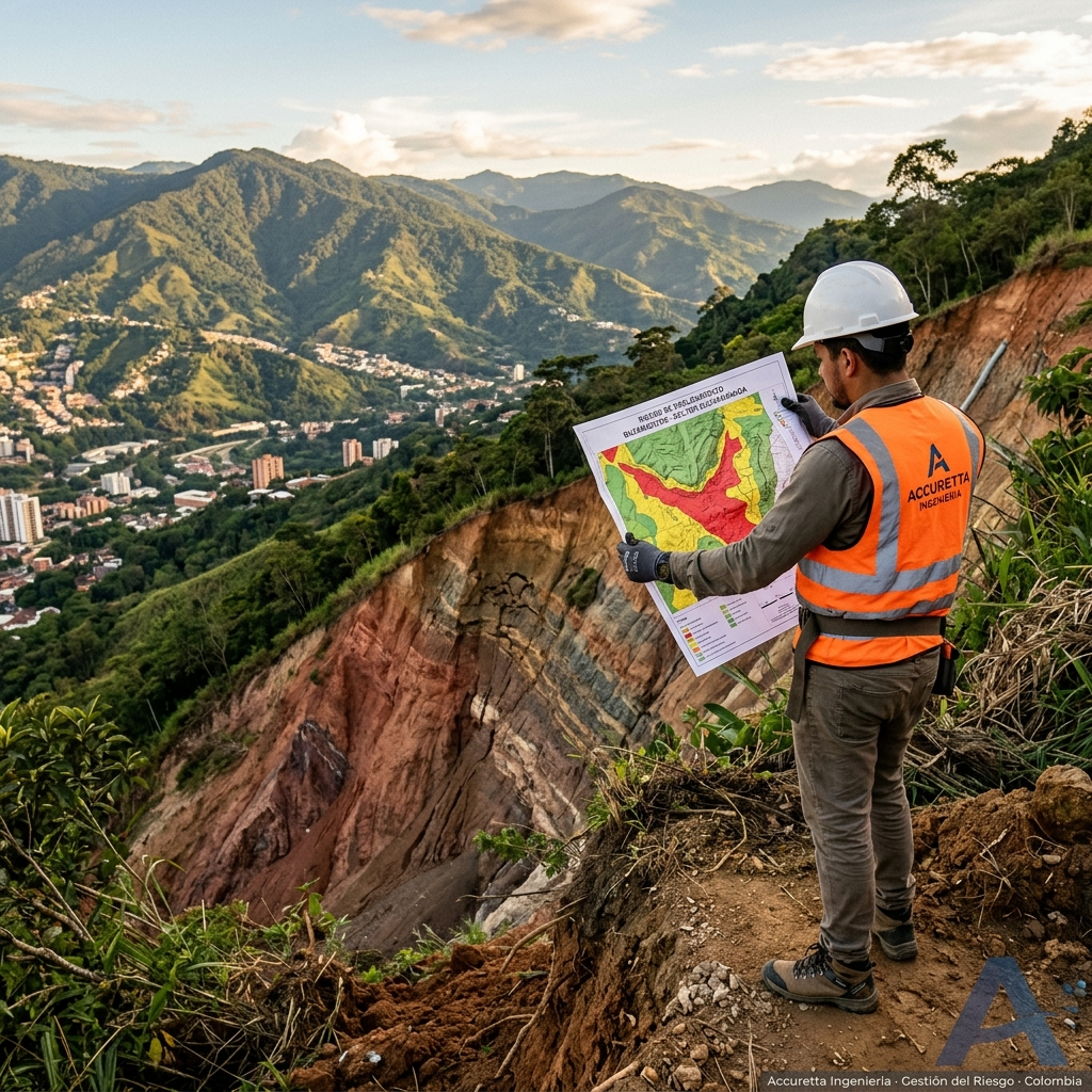 Estudios de amenaza y riesgo Decreto 1077 Colombia CDMB CAS CAR — Accuretta Ingeniería