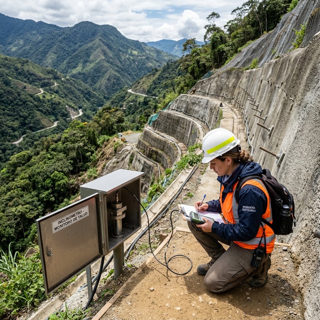 Análisis geotécnico de estabilidad de taludes y gestión del riesgo Decreto 1077 en Colombia
