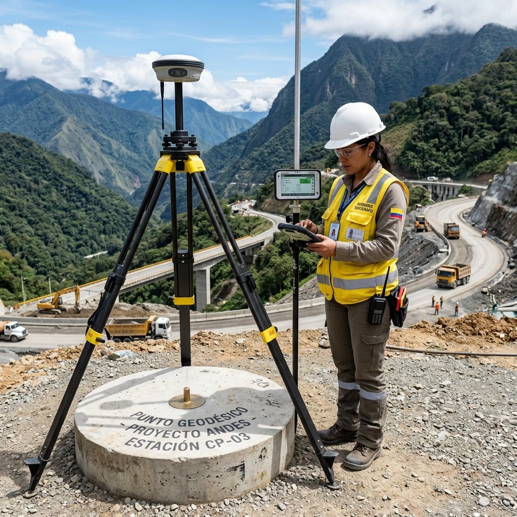 Estación GNSS RTK y geodesia de precisión Accuretta Ingeniería en Colombia