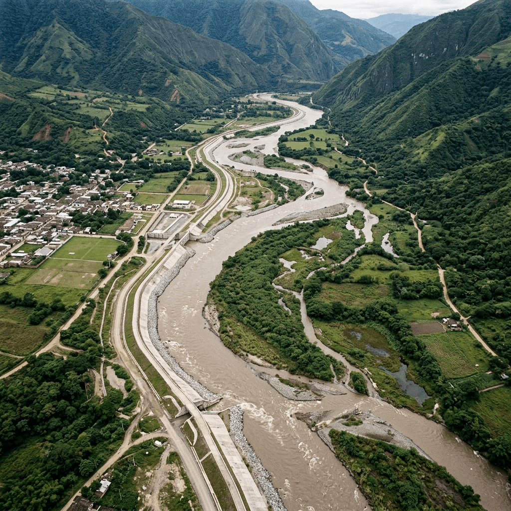 Modelación de llanuras de inundación fluvial y rondas hídricas en Santander por Accuretta Ingeniería